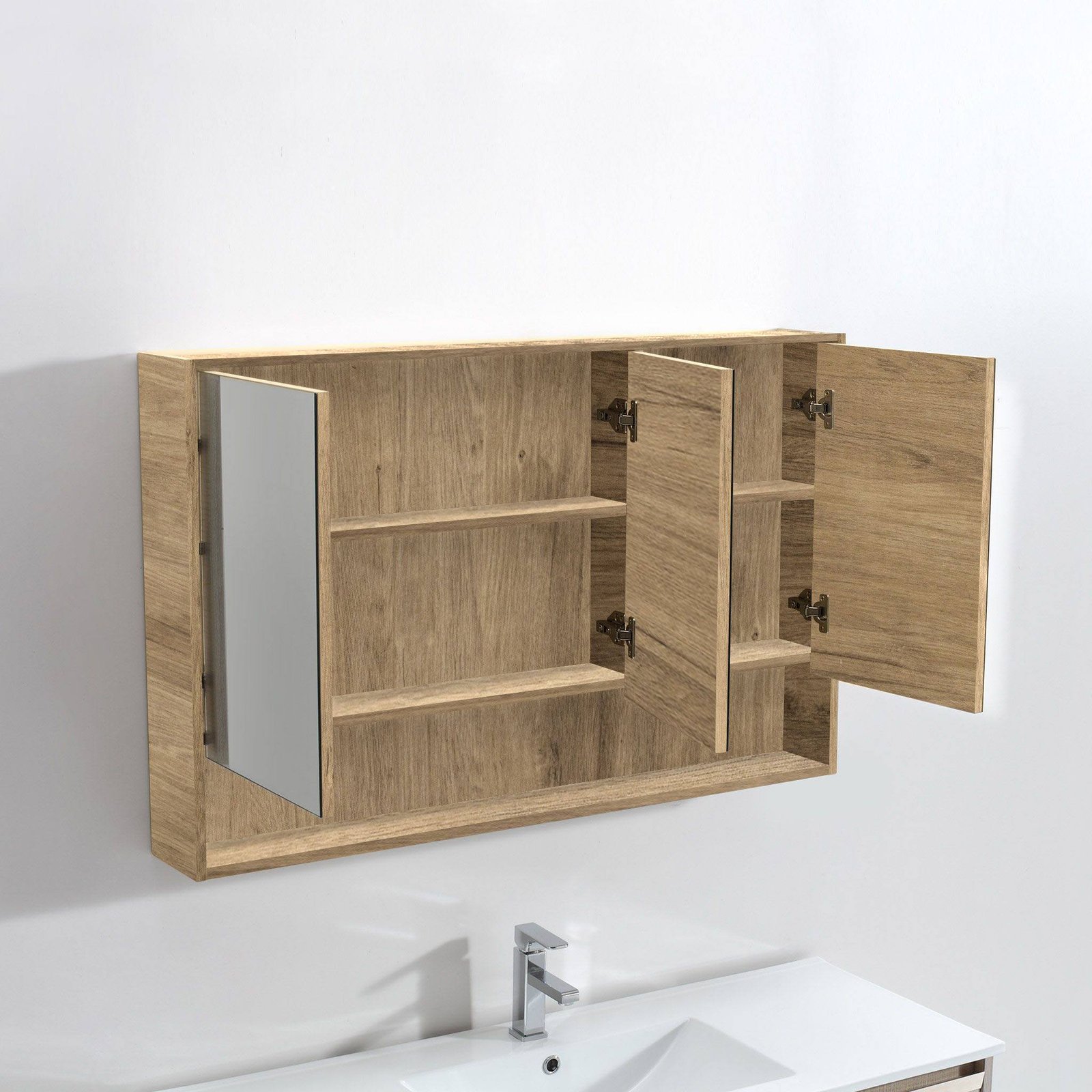 Clearance - ALBANY 1200mm Oak Shaving Cabinet