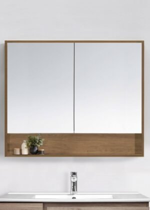 Clearance - ALBANY 900mm Oak Shaving Cabinet
