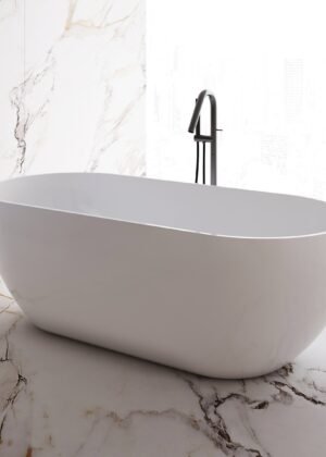 Ciao 1500mm Oval Free Standing Acrylic Bathtub Gloss White