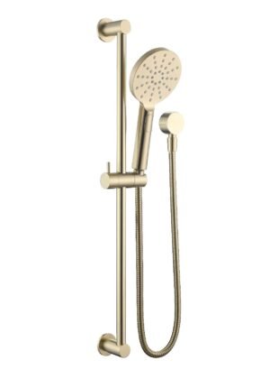 CLIO Shower Rail Round Brushed Gold