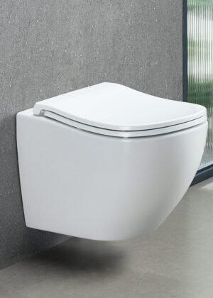 ErgoFlow Curve52 Rimless Tornado Wall Hung Toilet Pan