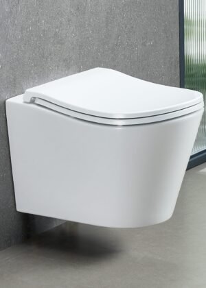 ErgoFlow Edge52 Rimless Tornado Wall Hung Toilet Pan