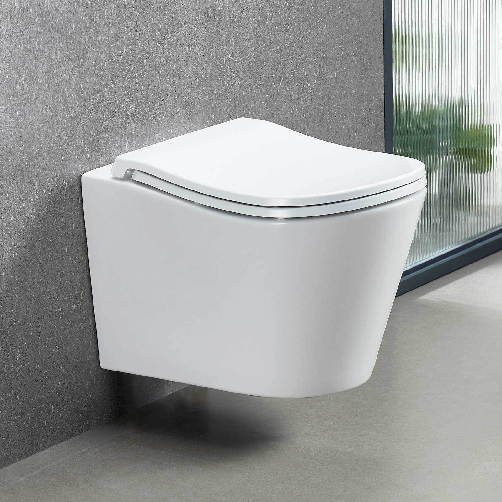 ErgoFlow Edge52 Rimless Tornado Wall Hung Toilet Pan