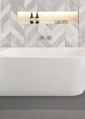 Lena 1700mm Left Hand Corner Bath with Overflow Gloss White