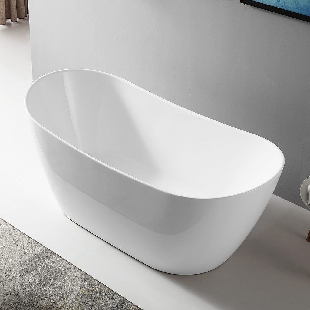 Serene 1500mm Freestanding Bathtub Gloss White - Image 2