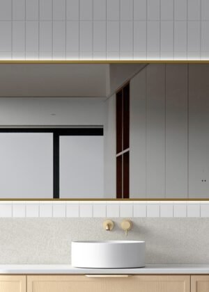 Sol Gold Frame 1200mmx700mm Anti-Fog Dimmable Touchless Led Bathroom Mirror Rectangular