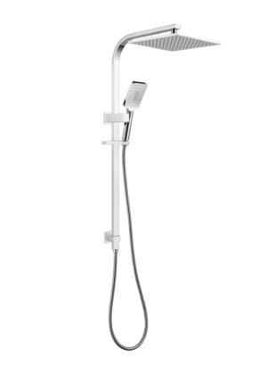VIVA 250mm Twin Rain Shower Rail Set Chrome